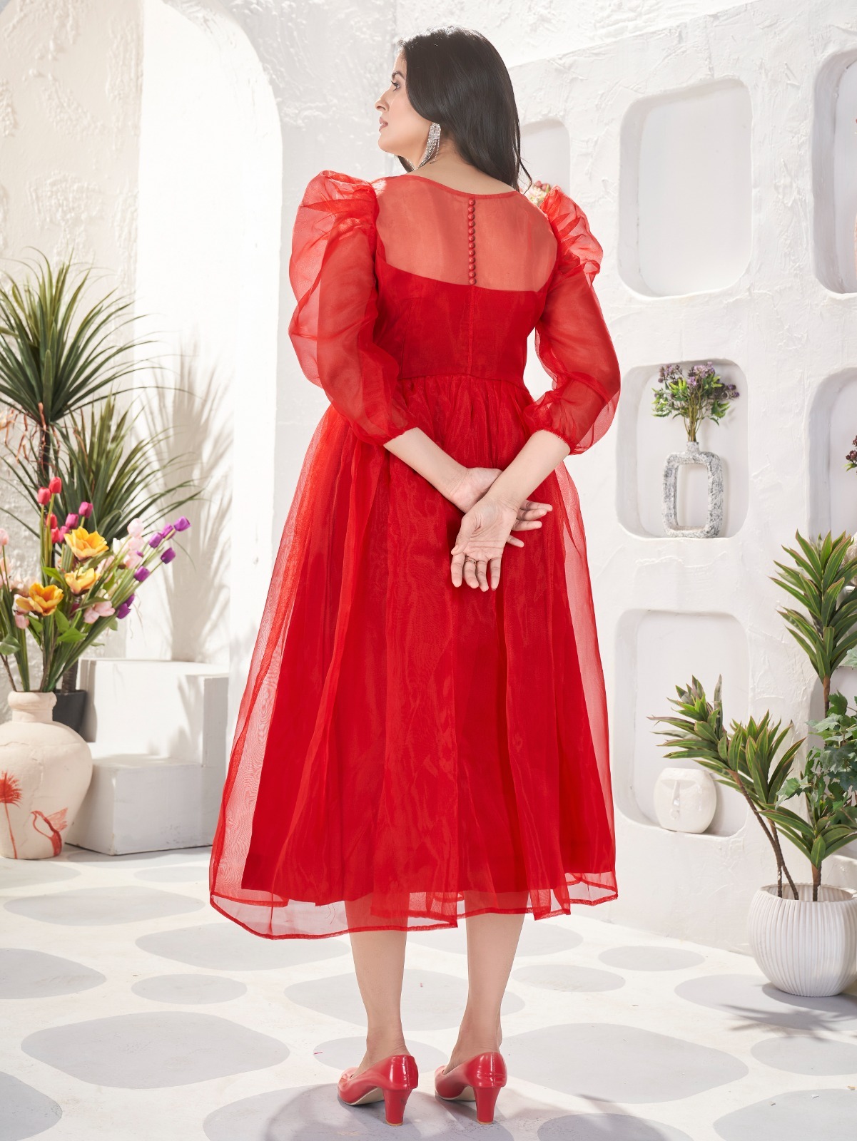 1-Piece Western dress  - Red - image_02_ada16ef15dd4.jpg