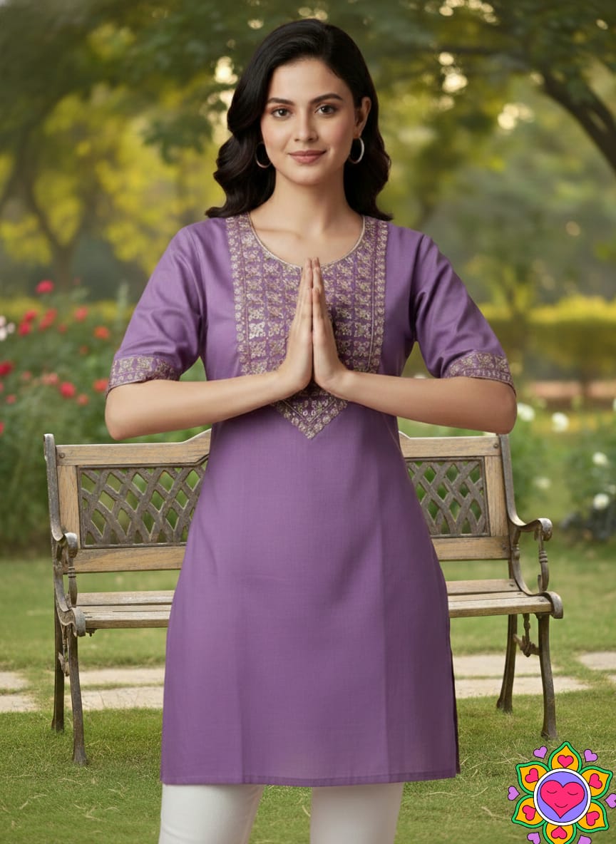 NEW LAUNCHING BEAUTIFUL TUNIC  - Lavender - image_01_76f7c6a57c5d.jpg