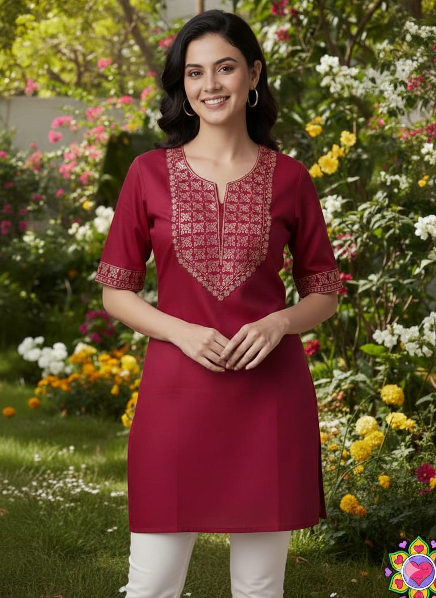 NEW LAUNCHING BEAUTIFUL TUNIC  - Pink - image_03_f8bce5a7716d.jpg