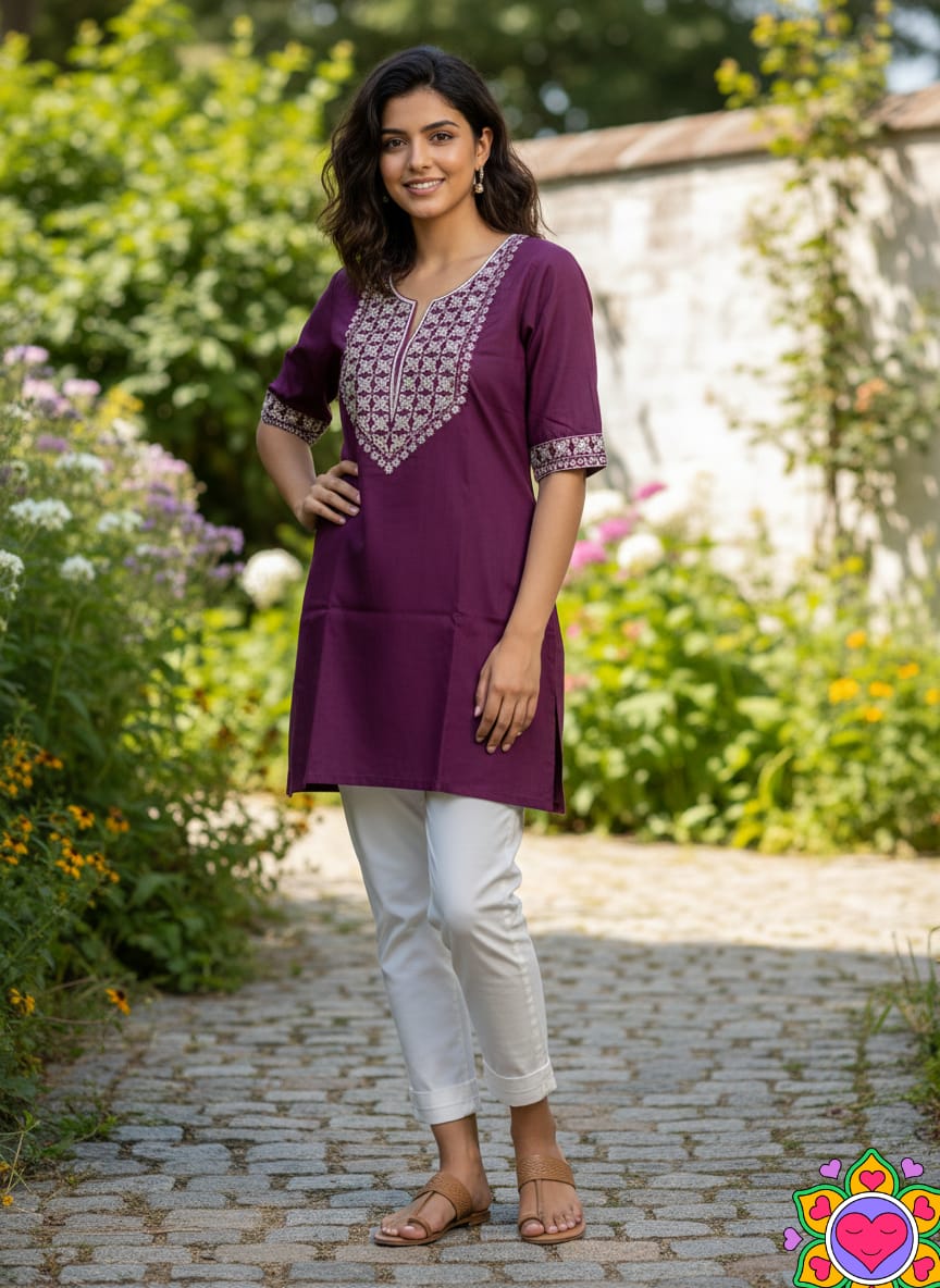 NEW LAUNCHING BEAUTIFUL TUNIC  - Purple - image_01_7cf2806852f9.jpg