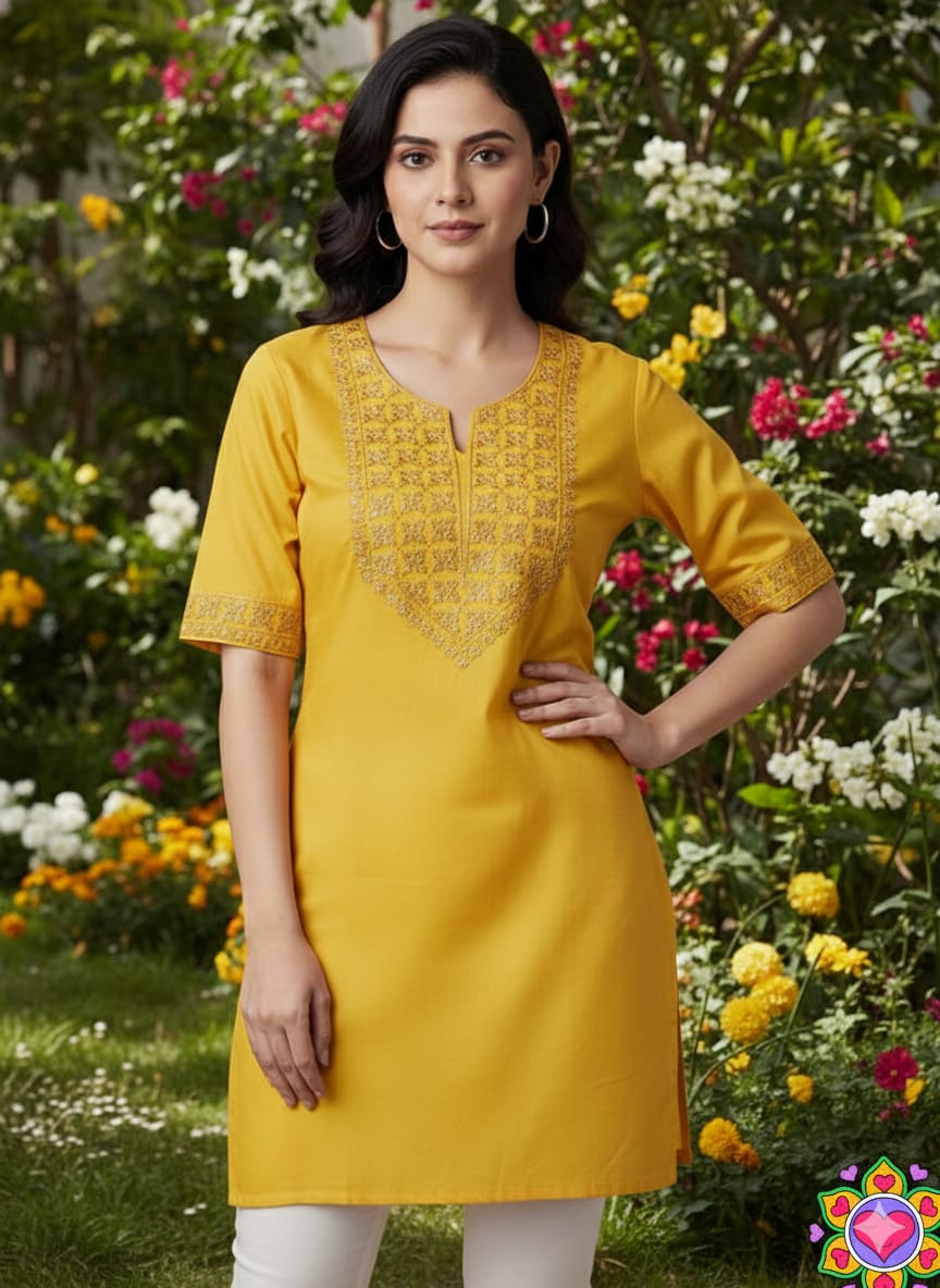 NEW LAUNCHING BEAUTIFUL TUNIC  - Yellow - image_04_93934eb320a3.jpg