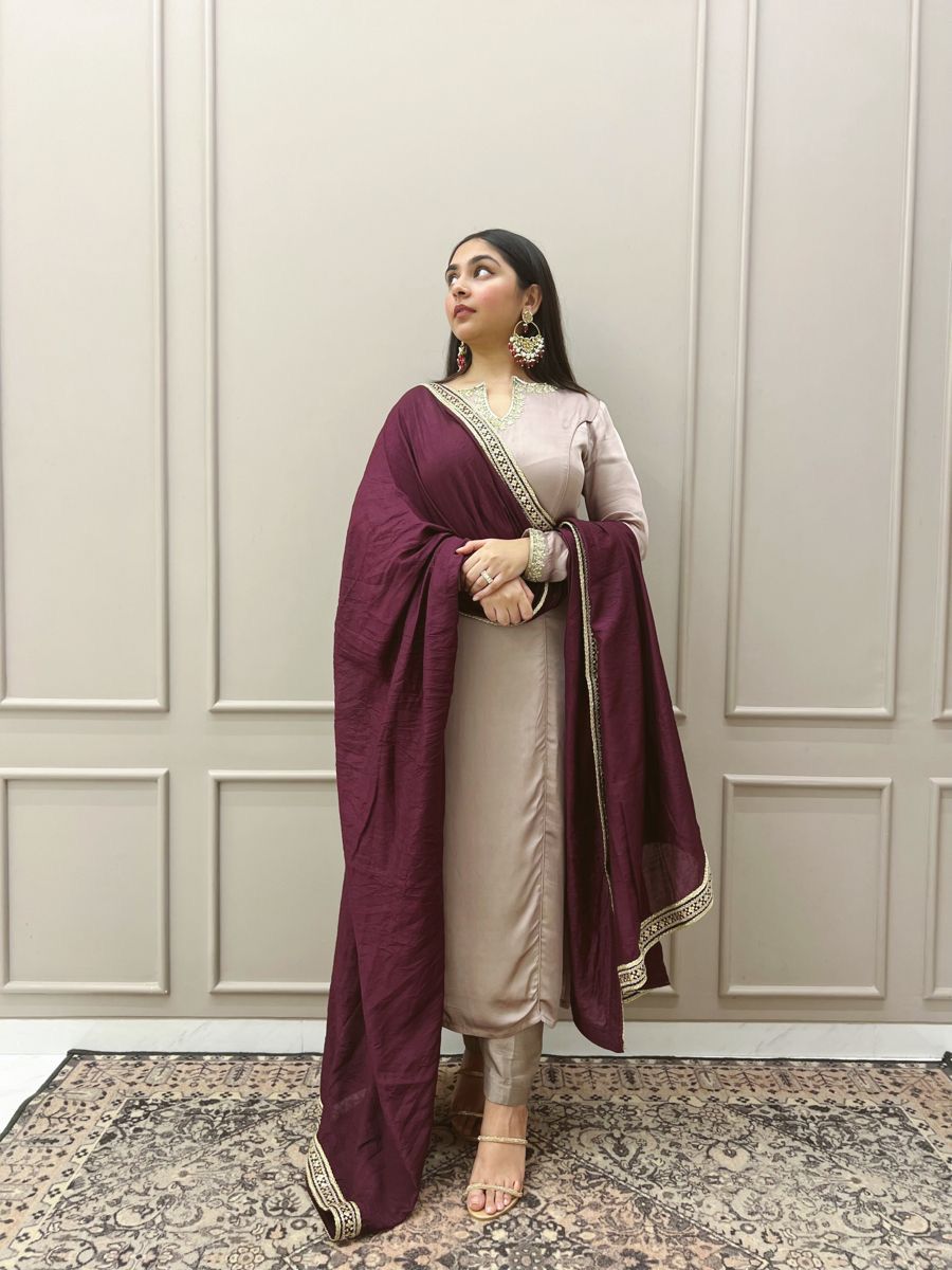 New Roman Fabric beautiful suit set - Multi - Mc-1103Crim - image_02_60a53ae537d2.jpg