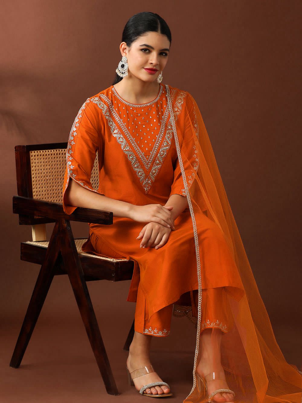 Presenting New Roman Fabric beautiful suit set - Orange - image_02_32b2e6751002.jpg
